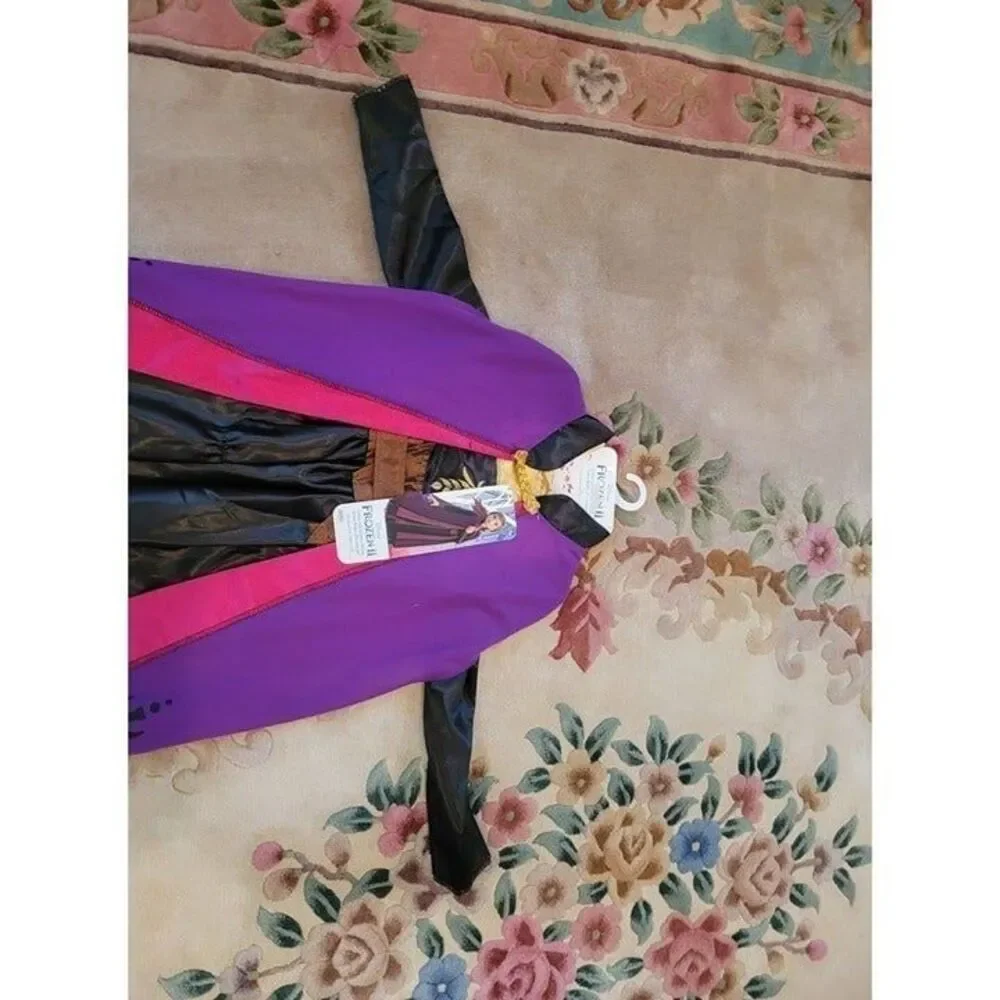 NEW Disney's Frozen 2 Anna Adventure Dress 2pc Dress and Cape Halloween Costume - Picture 8 of 10